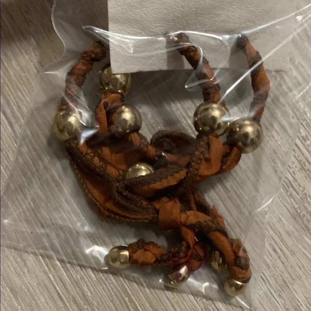Free People Lingering Love Hoops NWT Brown